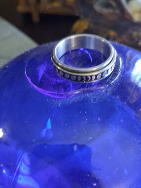 Moon PHASES Spinner RING Stainless Steel Size 8